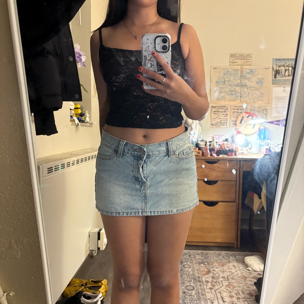 Black Lace Tank Top